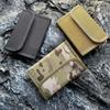 Three Fold Wallet Multiple Card Slots Nylon Outdoor Sport ID Photo Holder Bag Storage Hanging Pouch
