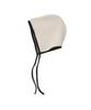 SALON DE YOHN Ribbon Bonnet Hat_ Ivory