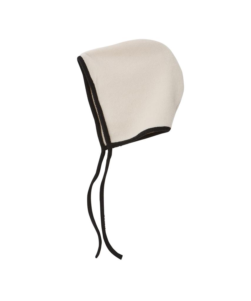 SALON DE YOHN Ribbon Bonnet Hat_ Ivory