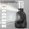 Tragbarer Tisch-Nebelventilator mit 4 Geschwindigkeitseinstellungen, starker Luftstrom, geringe Geräuschentwicklung, kompakte Größe, wiederaufladbarer persönlicher Kühlventilator