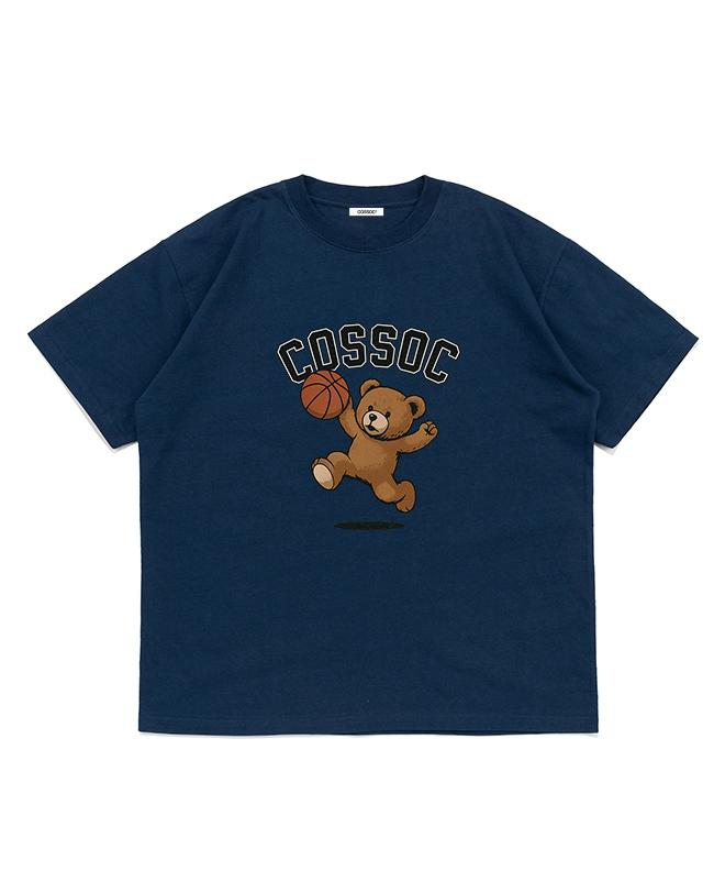 Koso Basketball Bear Short Sleeve T-Shirt (White)