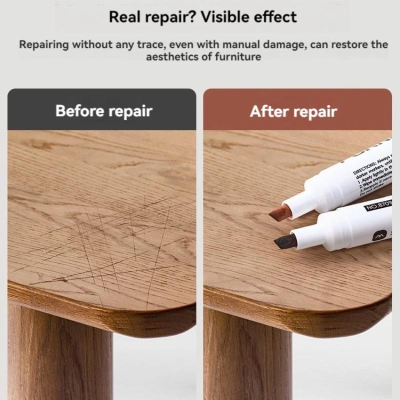 6-21Pcs Furniture Repair Pen Markers Tool Remover Wood Scratches Restore Kit Scratch Filler Paint Wooden Cabinet Floors Tables