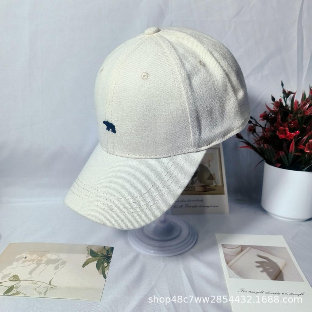New American baseball cap women's soft top polar bear cap men's sun protection hat sun hat neutral