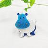 Blucome Cute Blue Hippo Shape Brooch New Acrylic Animal Pins for Women Men Suit Scarf Lapel Pins