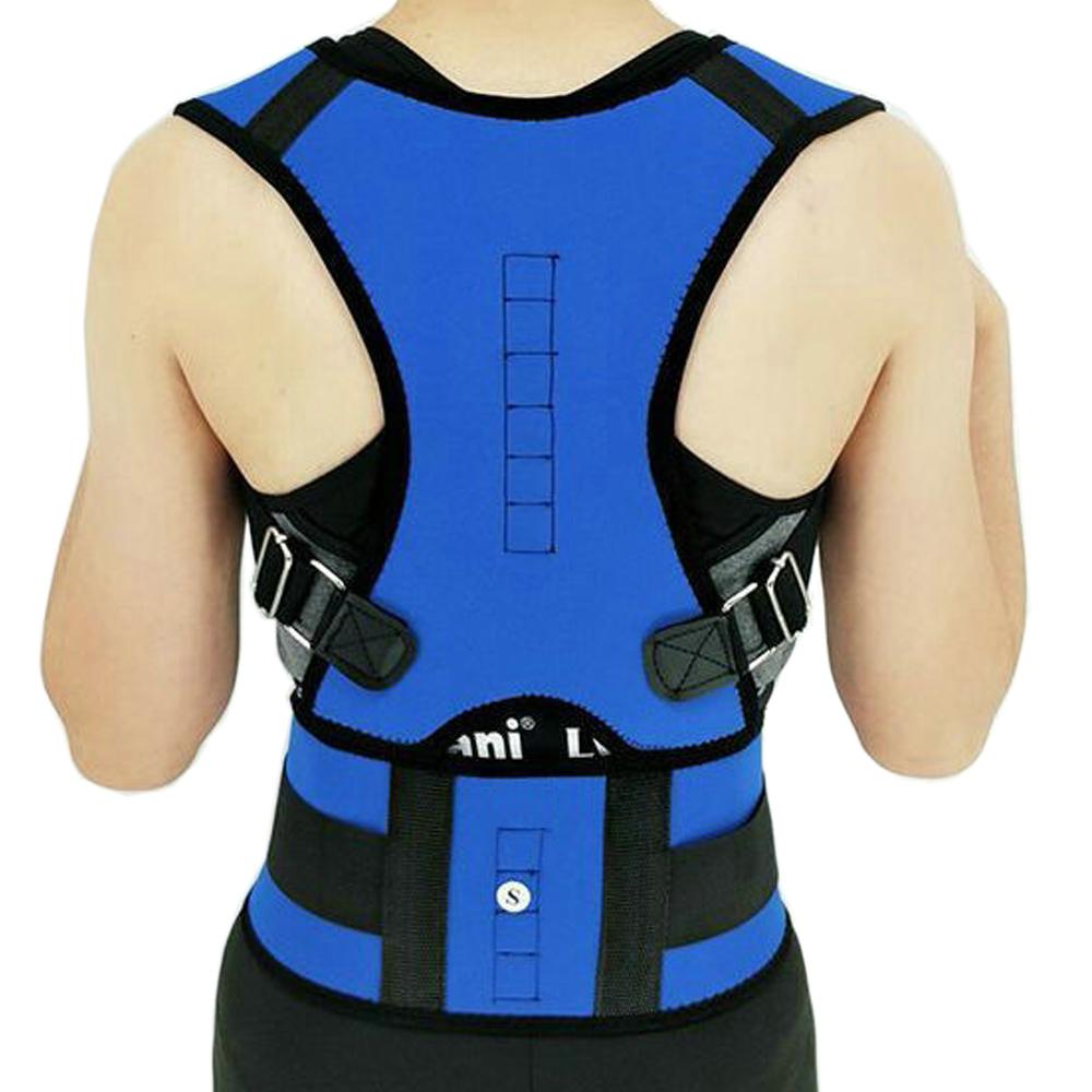 Magnetic Back Brace for Scoliosis Posture Correction Orthopedic Support Belt with Shoulder Straps Women Men