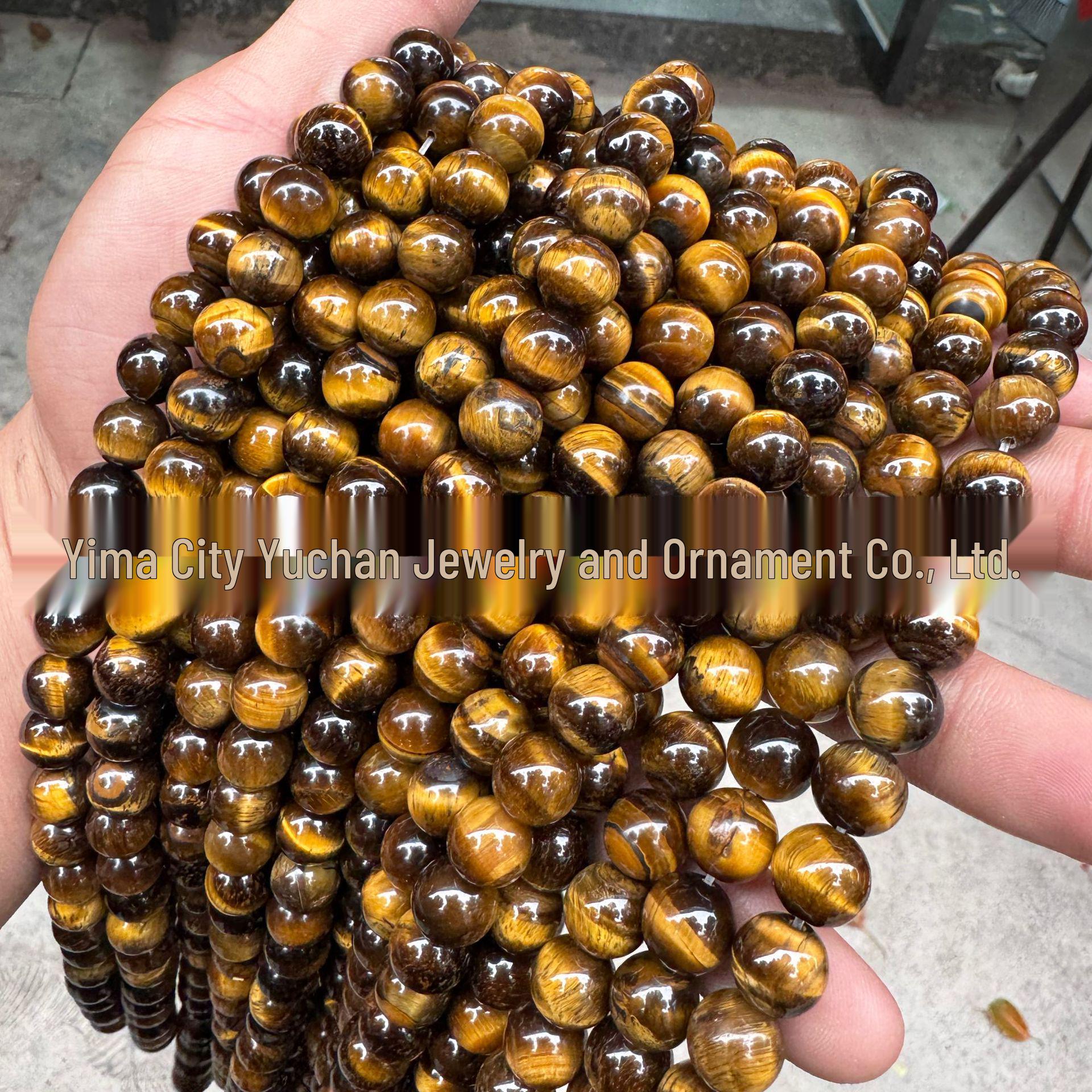 7A Natural Yellow Tiger Eye Round Beads for DIY Jewelry Accessories 4mm (~88 beads)