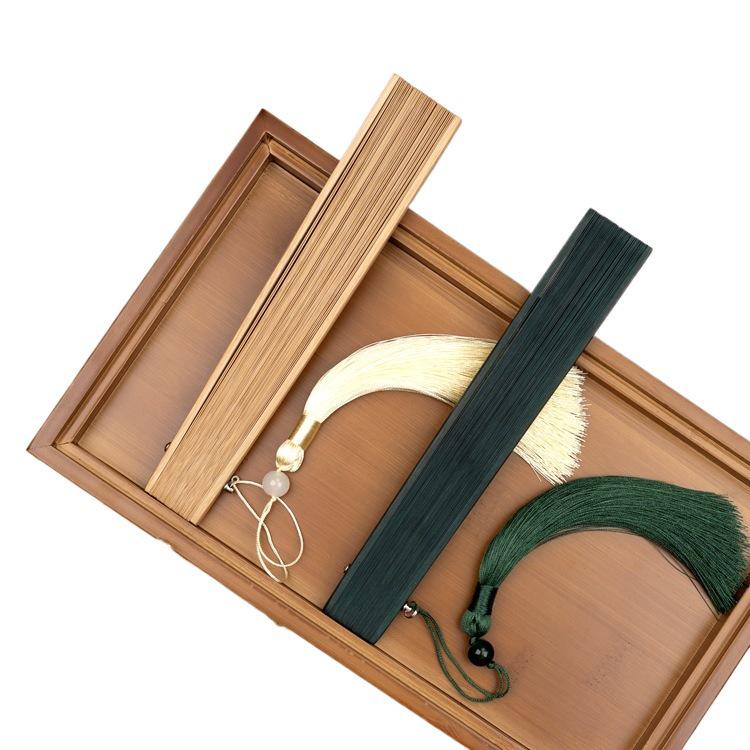 Bamboo Folding Fan: Portable Chinese Style for Summer, Cheongsam, Hanfu, and Children's Dance