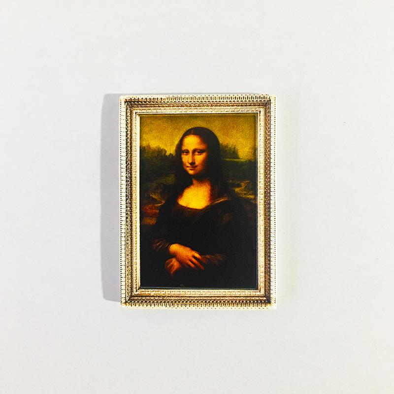 Magnet de frigider din rășină 3D: Pictură Faimoasă Autocolant Personaj Retro