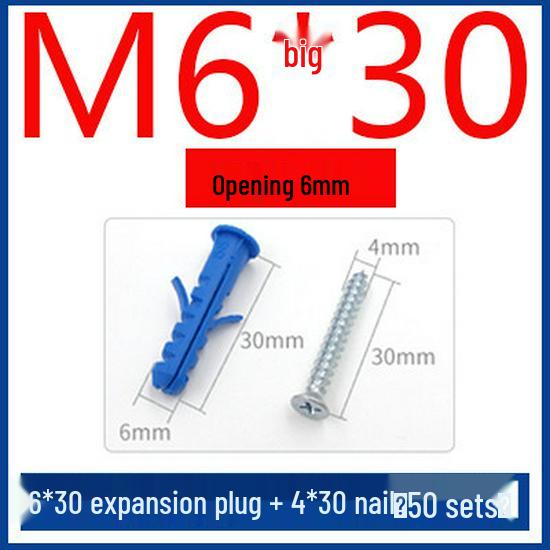Meigu Nylon Spreizdübel und Gummidübel Schrauben-Set