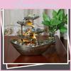 Lotus Leaf Ingot Minimalist Fountain With Abs Material For Home Decor And Gift