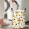 Christmas Excavator Construction Truck Foldable Laundry Baskets Dirty Clothes Sundries Storage Basket Large Waterproof Bag