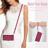 Crossbody Wallet Case for Samsung Galaxy S26 S25 S24 S23 Ultra S25 Edge, RFID Blocking Zipper Purse Flip Cover with Card Holder