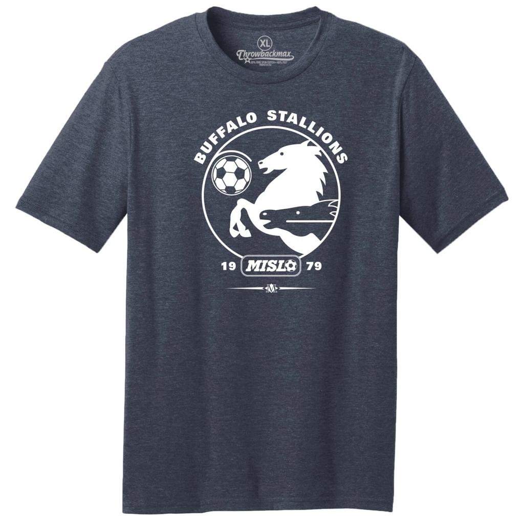 Buffalo Stallions 1979 Logo MISL Fußball Tri-Blend T-Shirt