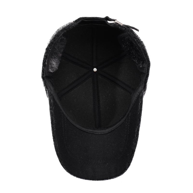 Winter Thick Baseball Cap Windproof Cap Men's Outdoor Warm Ear Protection Cotton Cap