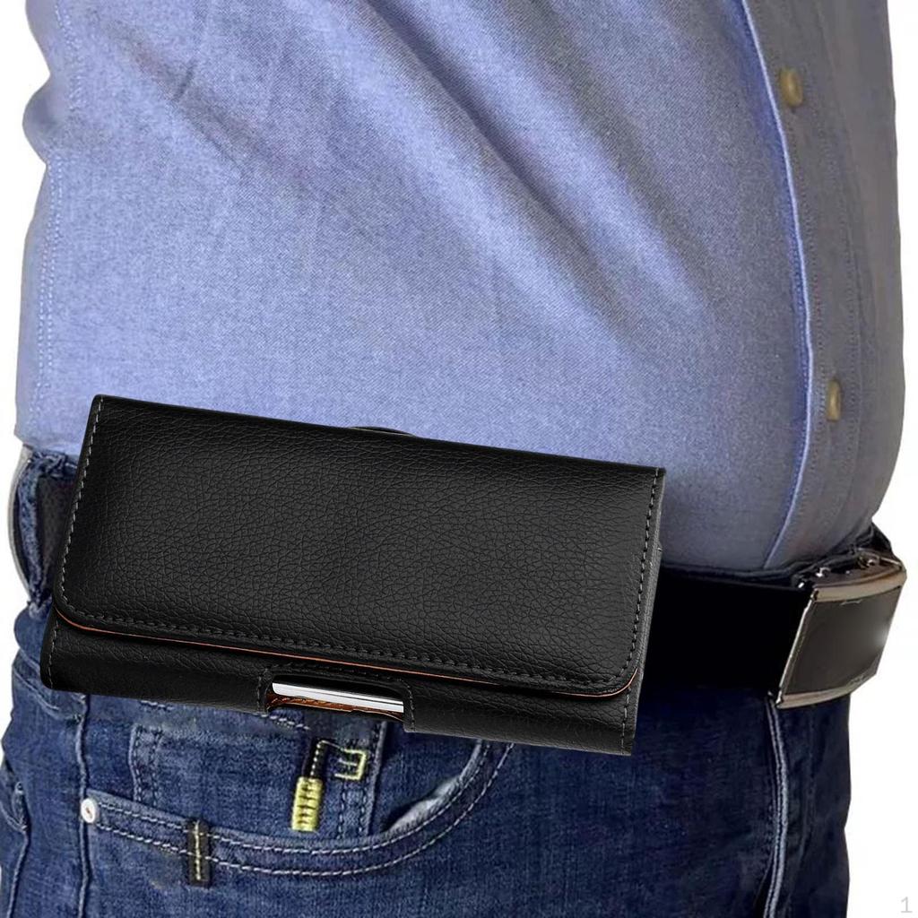 Bolsa de Cintura Masculina com Clipe de Cinto Porta-Celular Bolsa de Cintura Casual para Homens