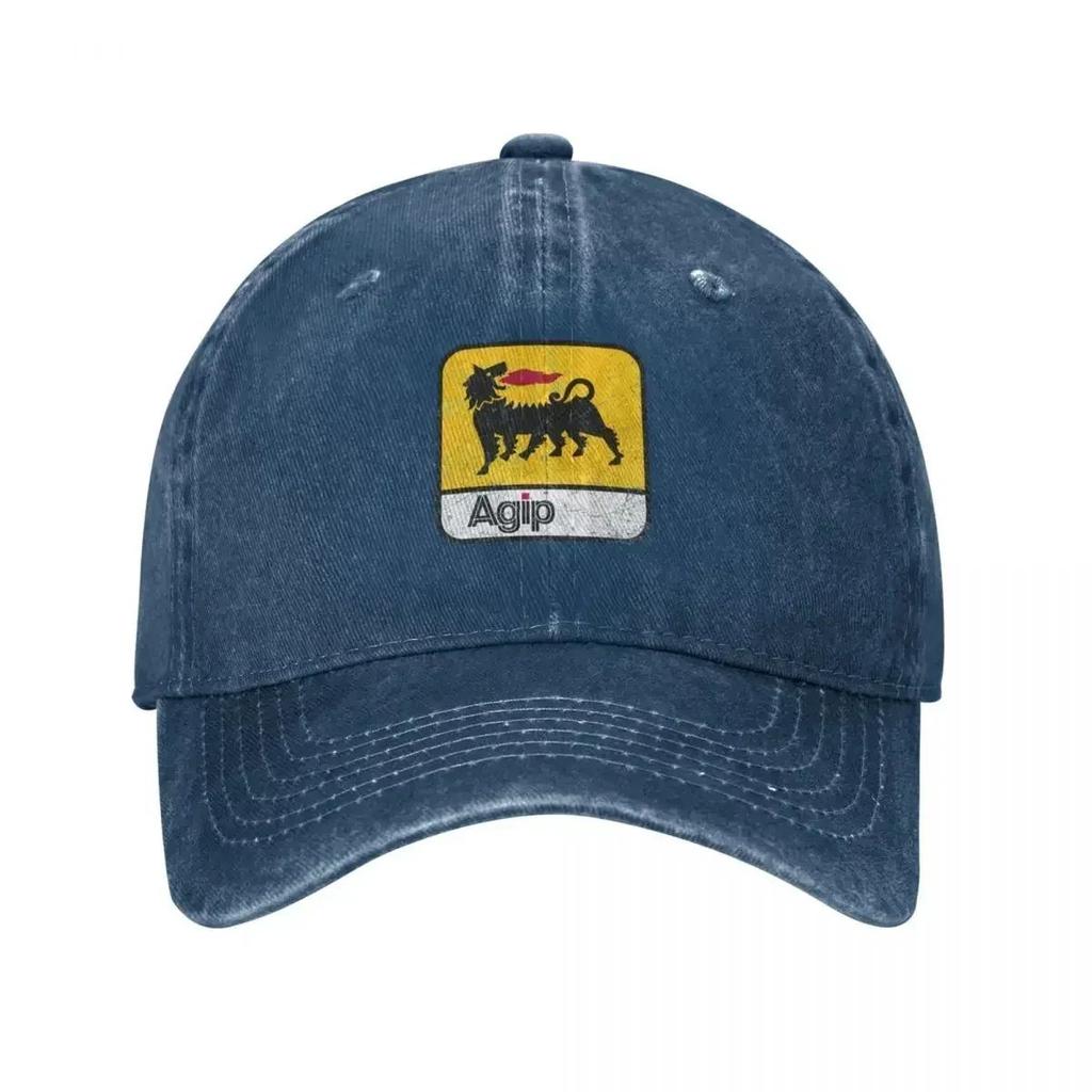 AGIP Oil Company Vintage Baseball Cap Dad Hat Outdoor Sun Protection Fishing Fashion Unisex Women Hats