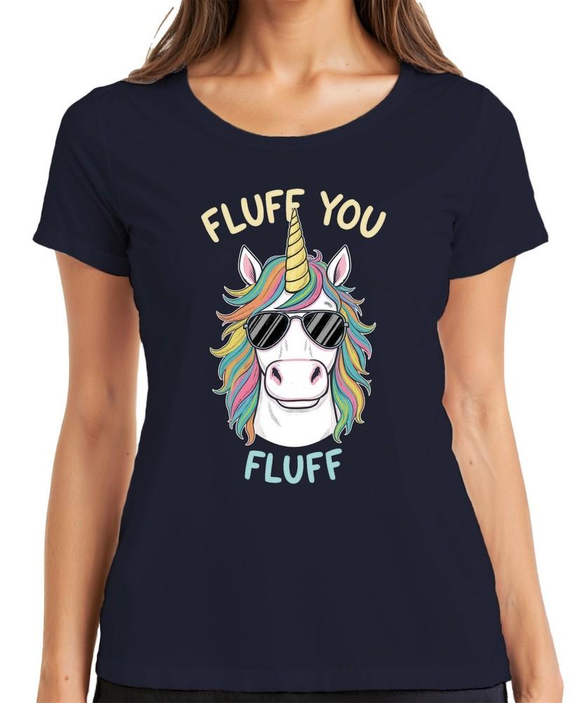 Unicorn Fluff You Fluff Sunglasses Rainbow Unisexe Funny Unisexs Tshirt S