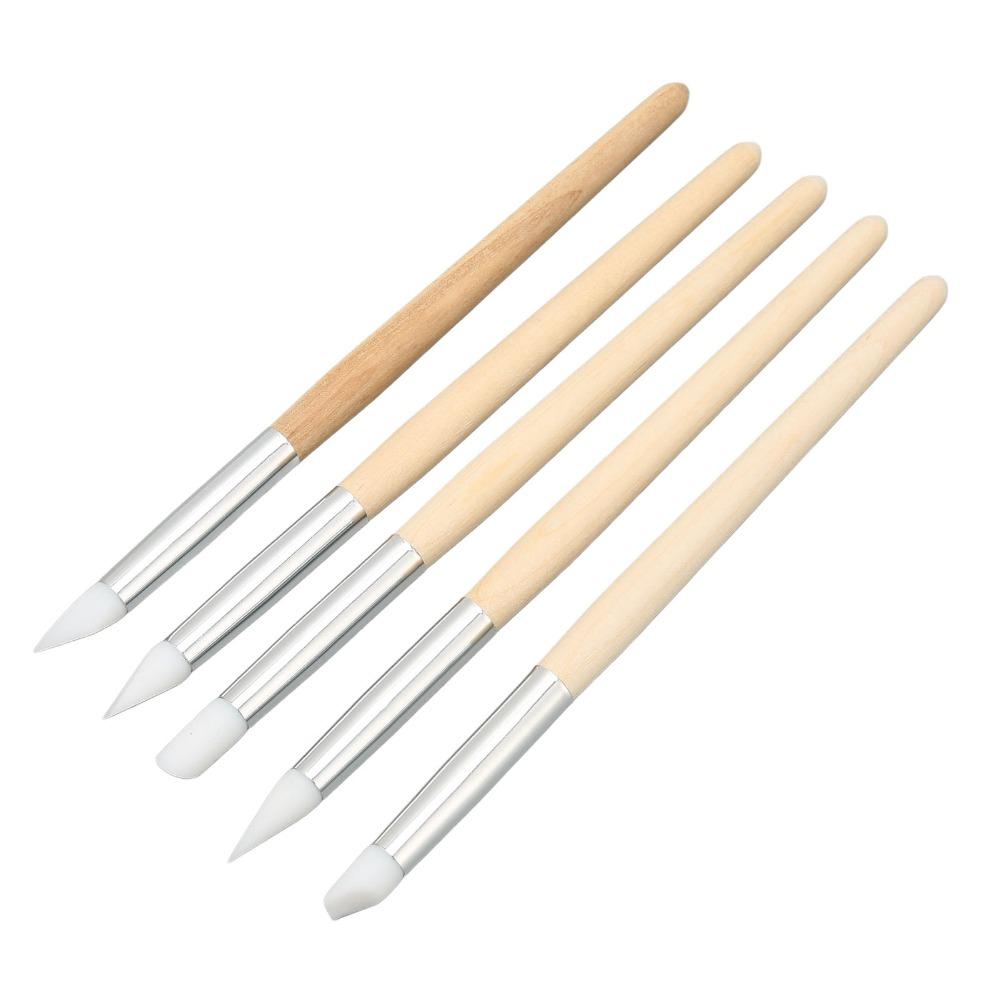 Silicone Material Watch Dial Cleaning Tool Rubber Tip Scratch Brush Pen Set Watchmaker's Cleaning Pen Jewelry Cleaning
