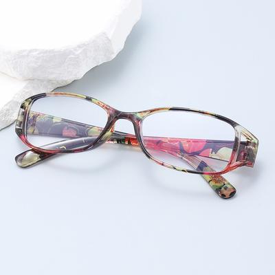 Retro Men Prescription Glasses Printed Women Reading Glasses +1.0 +1.5 +2.0