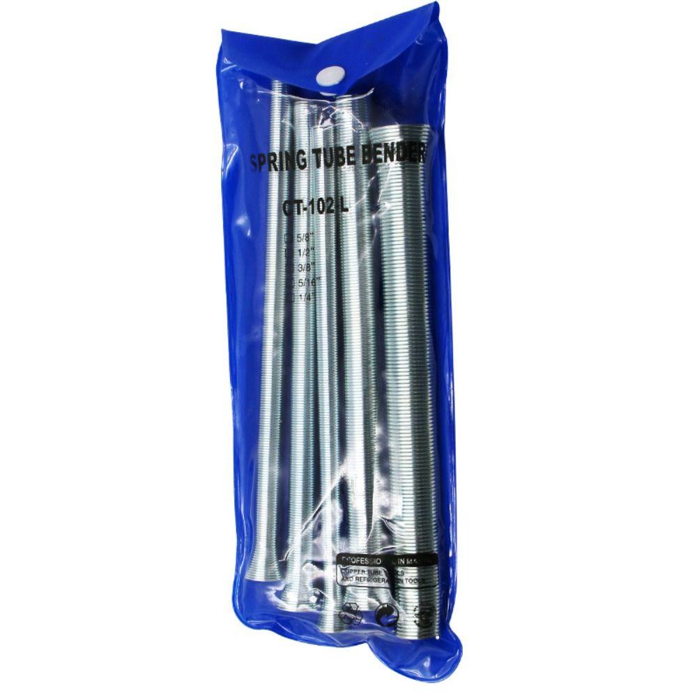 5Pcs/Set 1/4 1/2 3/8 5/8 5/16 Spring Pipe Benders Air Condition Pipe Bending Tool Tube Bender