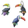 Toucan Tree Decor Funny Desktop Table Ornament Sculpture for Lawn Porch Gift