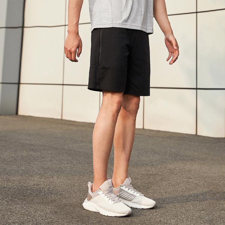 Li Ning Training Series Letter Print Training Running Shorts Men Shorts Black AKSR115-1