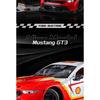 1/24 Ford Mustang GT3 Co-brand Version Alloy Sports Car Model Metal Track Racing Car Vehicle Model Sound and Light Kids Toy Gift