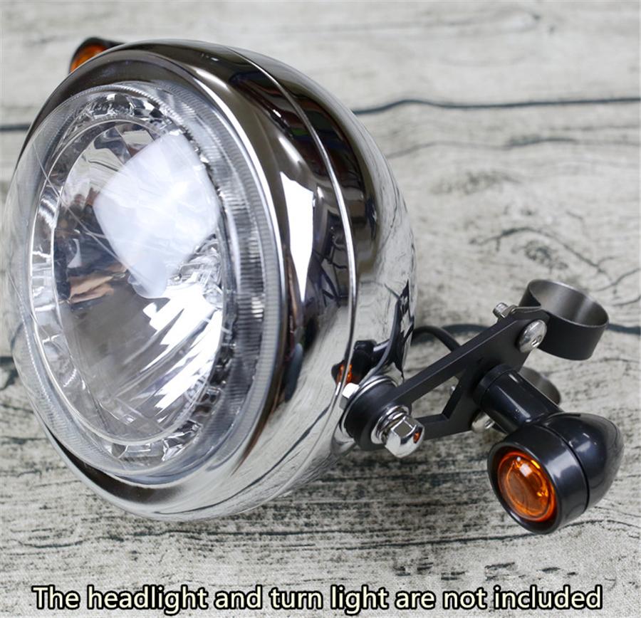 4mm Steel Headlight Bracket Turn Lights Bracket Mount Holder For 41mm Fork 75mm