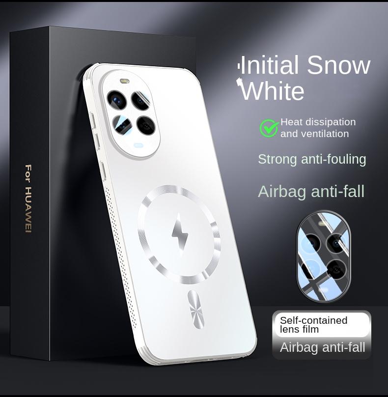 For Huawei Nova 13 Pro Case Hard Matte Magnetic wireless charging Lens Protective Back Cover Case For Nova 13 12 11 Pro Shell