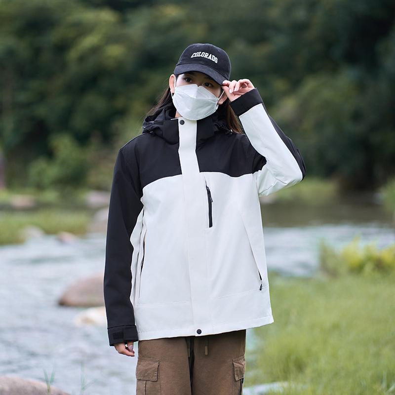 

Unisex 3-in-1 Fleece-Lined Coat with Removable Layers and Customizable Logo for Autumn and Winter L