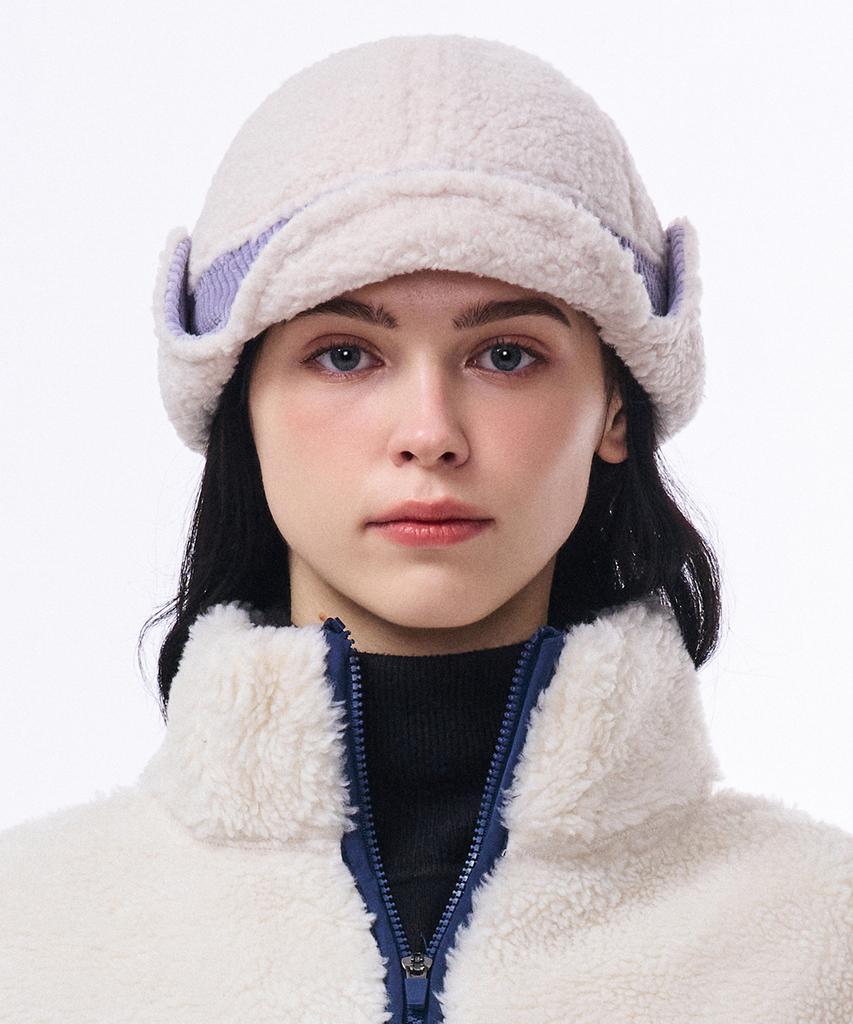 Hwaiteusaenjeu Corduroy Short Fleece Earmuff Cap Harcot (6 Colors)