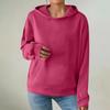 Women's Fashionable Long-sleeved Pullover And Solid-color Hooded Sweatshirt
