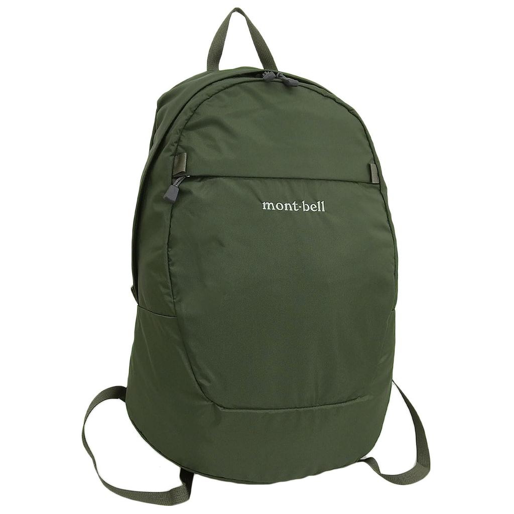 Bag for Men and A4 Foldable 1133472 [Montbell] Women, Backpack, Rucksack, Compatible, Backpack, Nylon, Pocketable, Daypack, 15, (Khaki (KH))