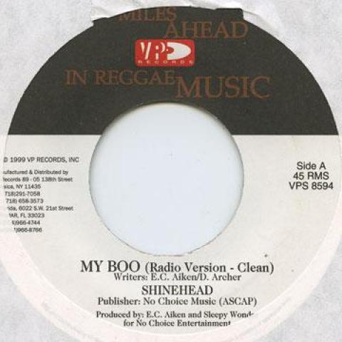 

7inch Record SHINEHEAD - My Boo VPS8594 VP 2003 US Reggae, Ska & Dub Used