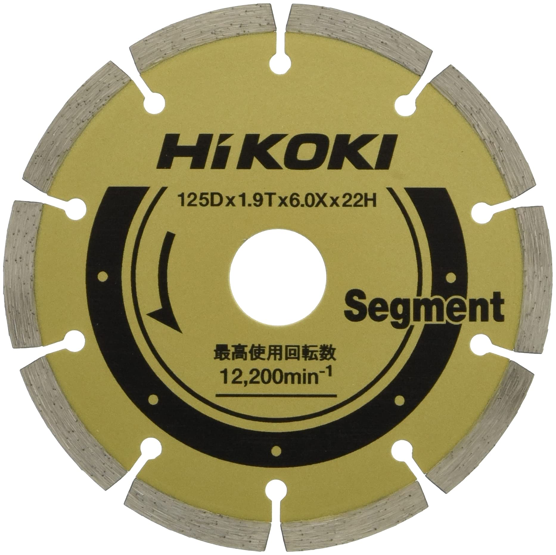 

Алмазный резак HiKOKI, алмазный круг 125X1, сегмент 00336867