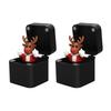 1/2/4Pcs Christmas Middle Finger In A Box Ornament Pop-up Santa Claus Reindeer Snowman Box Desktop Decoration Tricky Props Gag Prank Gift