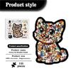 135-piece Morandi-colored Cat-shaped Puzzle Macaron Color Small Cat Puzzle Ornaments Cut Cat Pieces Animal Small Cat Decorative