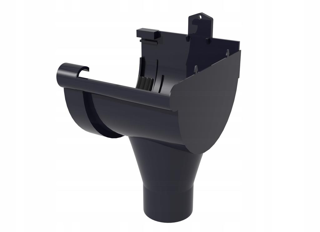 SCALA PLASTICS Drain Funnel Right G125 Graphite