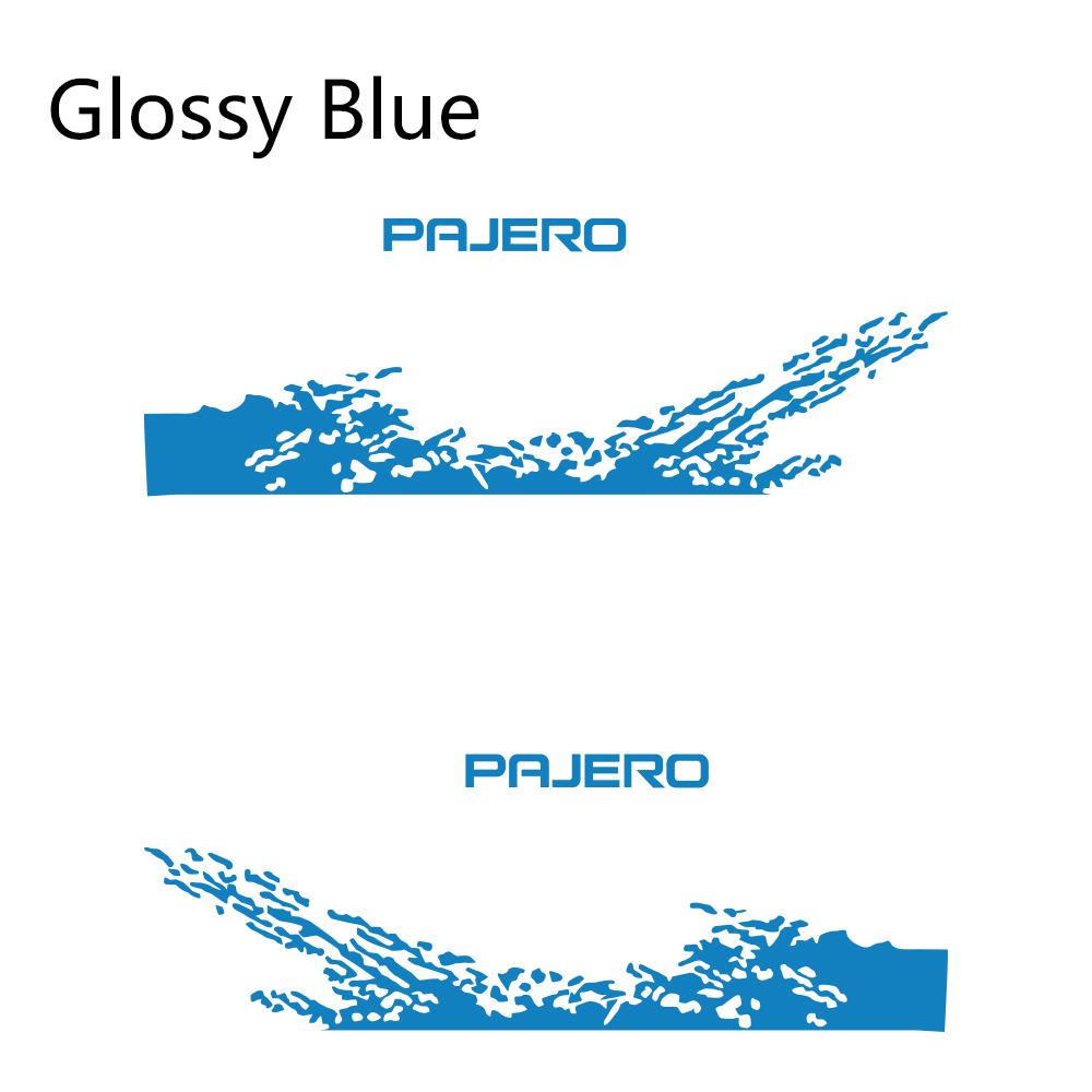 2 buc pentru Mitsubishi Pajero Autocolante PVC laterale pentru ușa mașinii Autocolante de film de vinil pentru decorare DIY Tuning