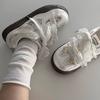 Lace Mesh Breathable Sweet Flat-bottomed German Training Shoes Women's 2025 Summer New Versatile Niche Student Casual Board Shoes