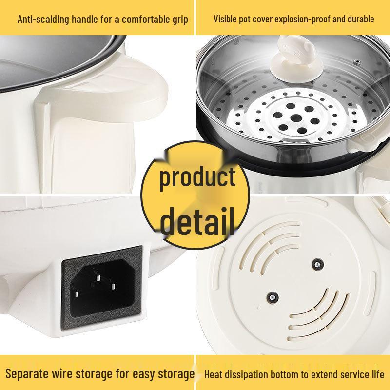 Multifunctional Electric Steamer & Cooker: Non-Stick Pot, Large Capacity, Rice Cooker & Hot Pot