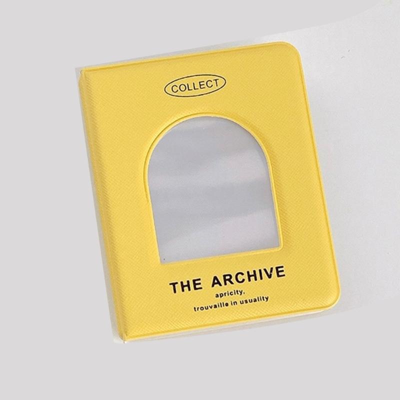 Small Card Collector Binder Holds 40 Cards with Showcases Cover 3Inch Photocard Holders Album Photo Organizers Book
