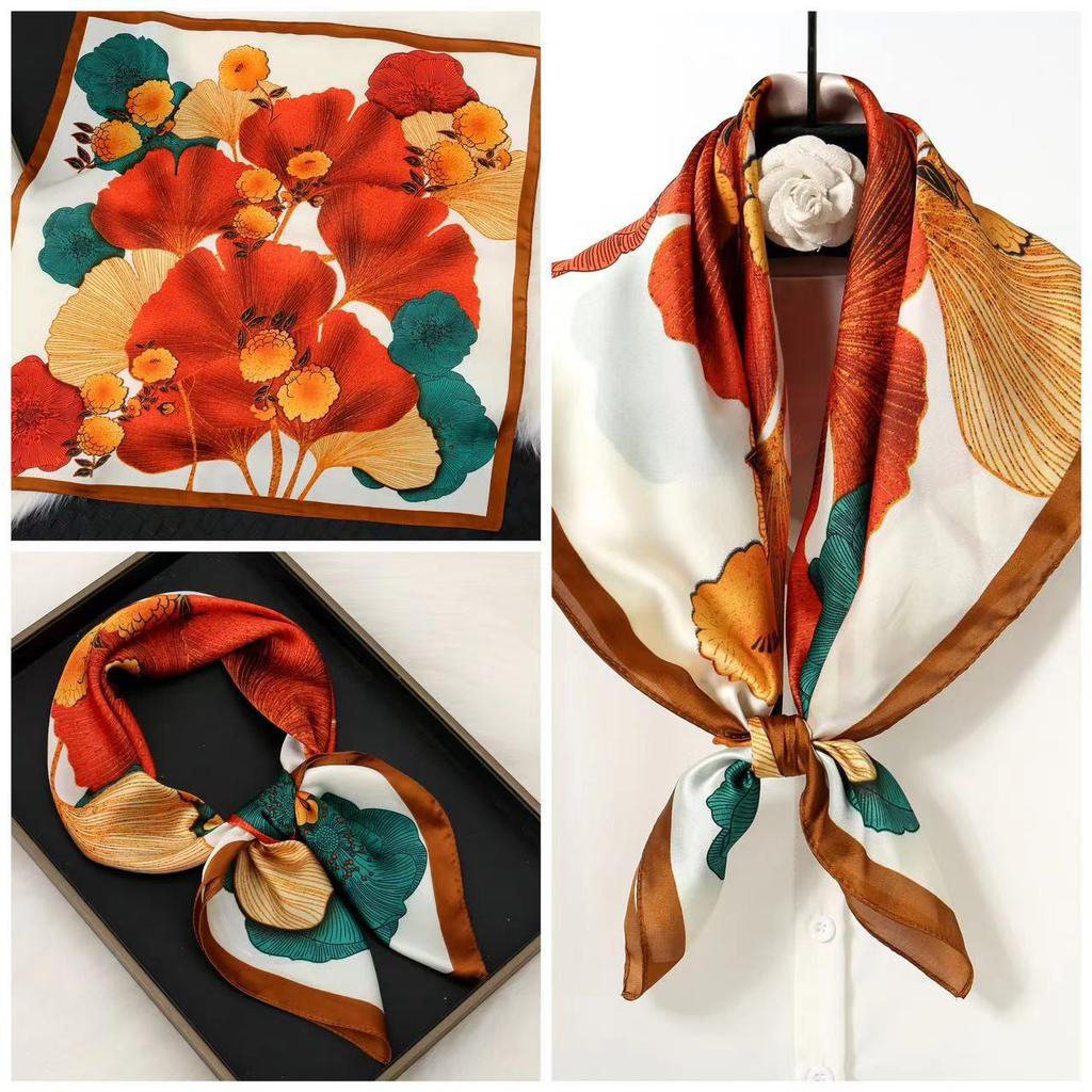 Eleganti Foulard di Seta da Donna Con Centinaia di Camicie, Assistenti di Volo, Decorazione Professionale, Protezione del Collo, Foulard, 70 Foulard Quadrati Piccoli.