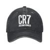 CR7 Cristiano-Ronaldo Sport Baseball Cap Casual Distressed Denim  Sun Cap Unisex Women Outdoor Running Golf Unstructured Soft Caps