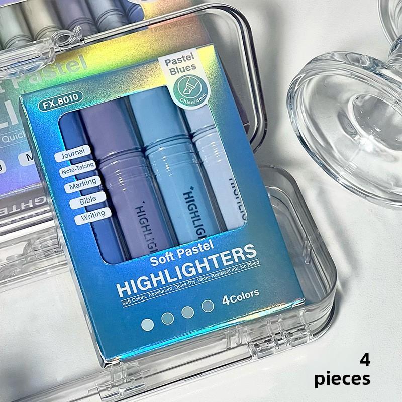 

High-Beauty Fluorescent Pen Quick-Drying Non-Paper-Through Hand Account Book Marker Pen for Students Notes Painting