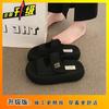 Thick-bottomed Velcro slippers for women's summer outer wear 2025 new height-increasing versatile high-end explosion with skirt cool slippers