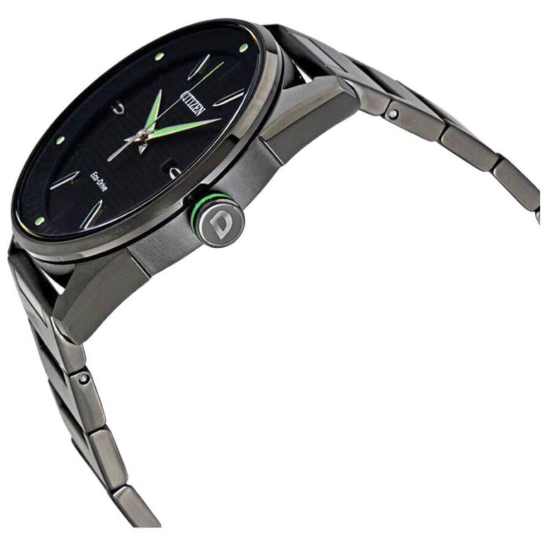Citizen Orologio da uomo Drive Series Impermeabile 100 Metri Solare Quarzo Cinturino in Acciaio Quadrante Nero BM6985-55E
