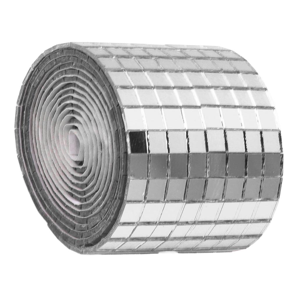 1600Pcs Self Adhesive Mirror Mosaic Sheet Adhesive Mosaic Square Glass Tile Sticker for Home