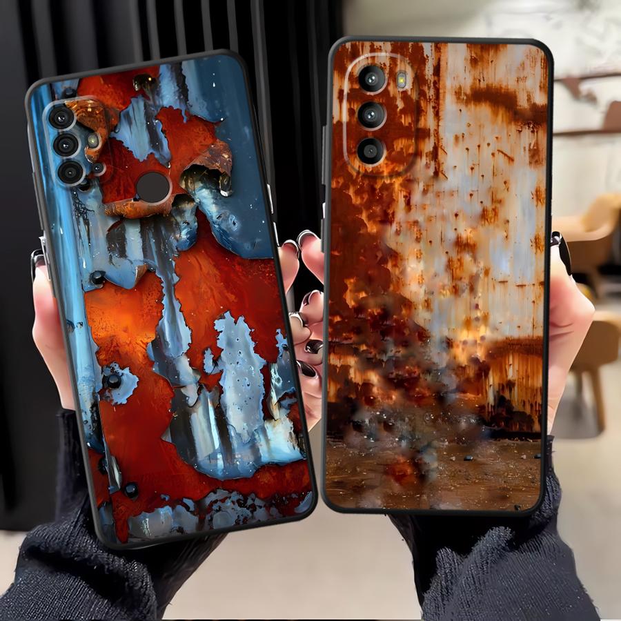 Rostflecken Hülle für Moto X30 Pro Edge 20 30 S30 Pro Funda Handyhülle