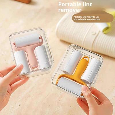 Mini opakovaně použitelný lepící oděv bavlněný samet nábytek odstraňování chlupů pro kočky/psy čisticí lepící váleček odstraňovač chlupů domácích mazlíčků